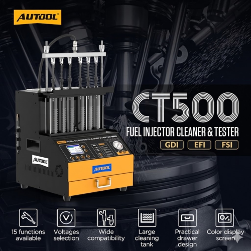 AUTOOL CT500 - Industriële GDI/EFI/FSI injectorreiniger en tester