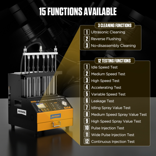 AUTOOL CT500 - Industriële GDI/EFI/FSI injectorreiniger en tester