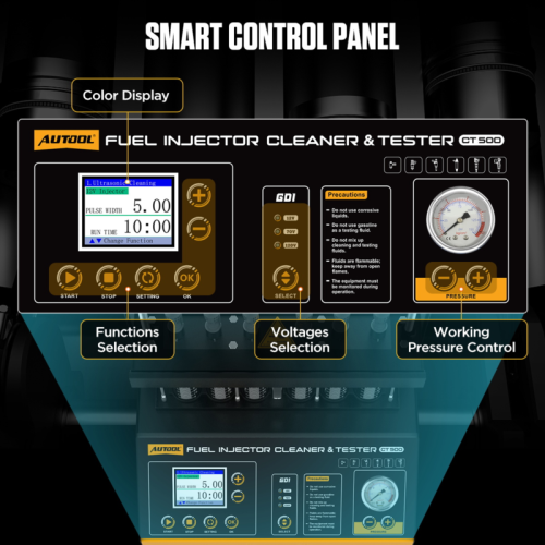 AUTOOL CT500 - Industriële GDI/EFI/FSI injectorreiniger en tester