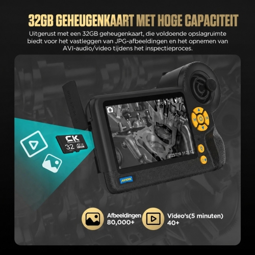 Inspectiecamera Diagnostische endoscoop Autool SVB408 | HD-scherm | 4-richtings 360°