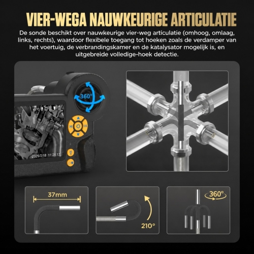 Inspectiecamera Diagnostische endoscoop Autool SVB408 | HD-scherm | 4-richtings 360°