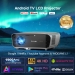 A9G FULL HD/4K LED-projector, WiFi 6 HDR10 ANDROID LED-tv met Dolby Audio-geluid