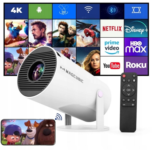 HY300 PRO HD TV-PROJECTOR 130'' ANDROID WIFI DRAAGBAAR DRAAIBAAR