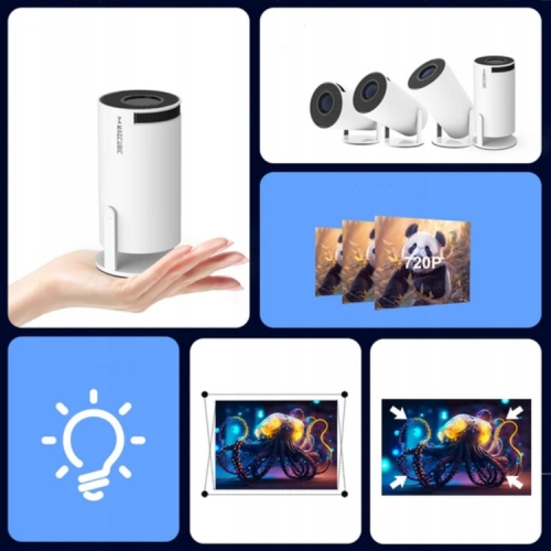 HY300 PRO HD TV-PROJECTOR 130'' ANDROID WIFI DRAAGBAAR DRAAIBAAR