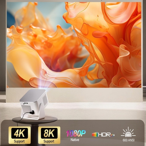 HY350MAX Full HD/4K-projector, WiFi 6 HDR10 Android LED-tv met WiFi-luidspreker