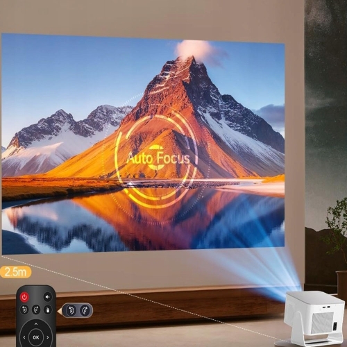HY350MAX Full HD/4K-projector, WiFi 6 HDR10 Android LED-tv met WiFi-luidspreker