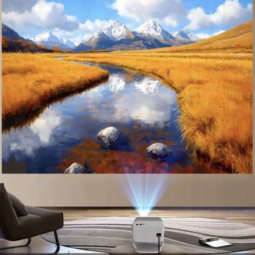 SMART PROJECTOR MAGCUBIC L018 4K 1080p ANDROID LED TV WiFi BT SPEAKER