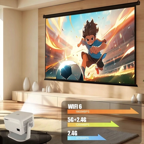 SMART PROJECTOR MAGCUBIC L018 4K 1080p ANDROID LED TV WiFi BT SPEAKER