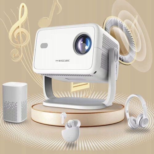 SMART PROJECTOR MAGCUBIC L018 4K 1080p ANDROID LED TV WiFi BT SPEAKER