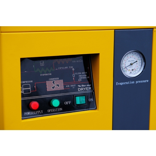 3-in-1 schroefcompressor 11 kW | 1500 l/min | 500 l tank en ontvochtiger