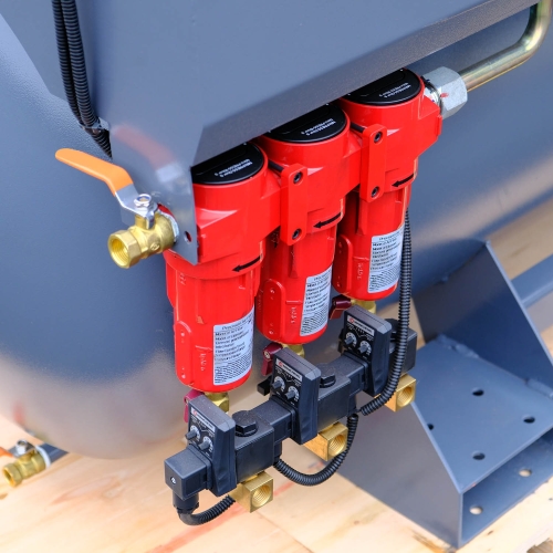 3-in-1 schroefcompressor 11 kW | 1500 l/min | 500 l tank en ontvochtiger