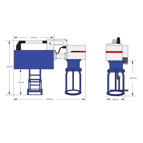 Draagbare lasergraveermachine voor het markeren van oppervlakken, UV-bestendig, 5 W, 100 x 100 mm
