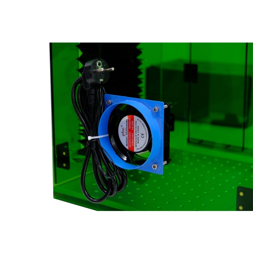 Beschermende behuizing met RX-1 extractor voor fiberlasers