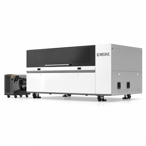 GWEIKE M3 ULTRA — complete machine en FIBER-laserbron op een witte achtergrond